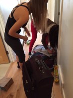 girls packing