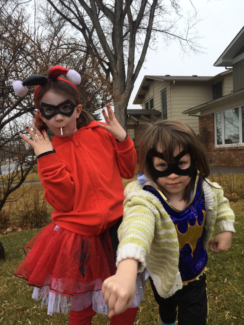 bat girl and harley quinn